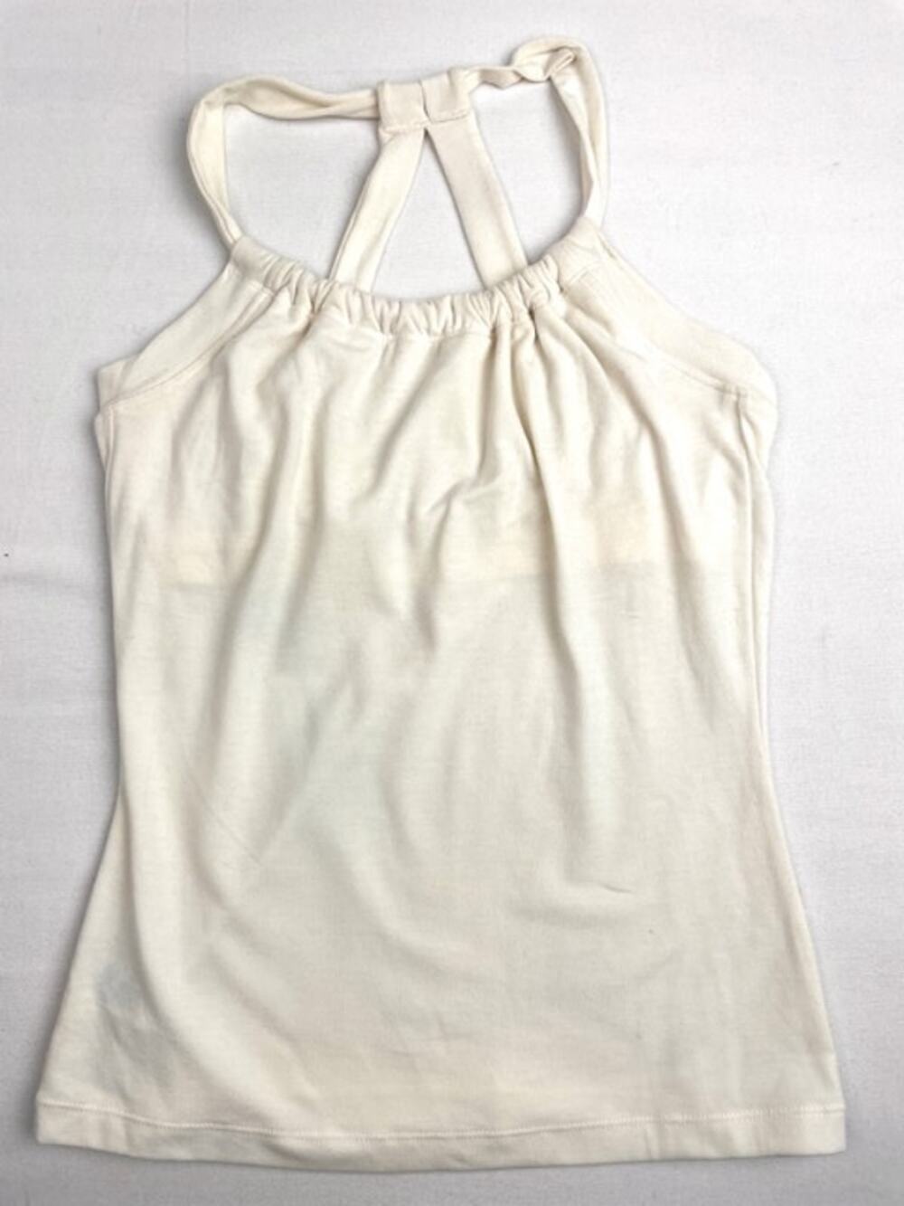 prAna Women’s Small Ivory Racerback Halter Tank Top Yoga Athleisure NWOT Pilates